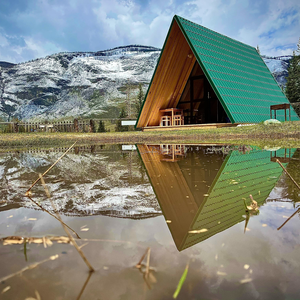 A-frame с душем и санузлом