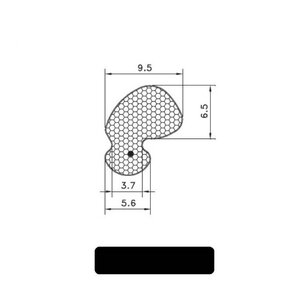 Немецкий уплотнитель Schlegel Q-lon 9646 чёрный