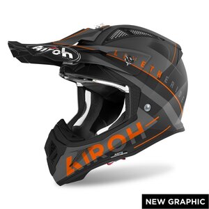 Шлем кроссовый Airoh Aviator Ace Amaze, orange matt