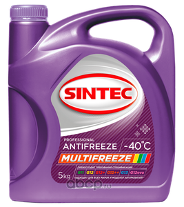 SINTEC 800534 Антифриз MULTIFREEZE G12 готовый -40C крас