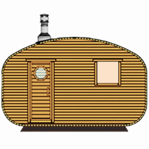 Квадро-овальные бани от 448 тыс. руб