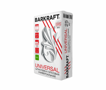 Шпаклевка гипсовая BARKRAFT UNIVERSAL, 25 кг - 56 шт