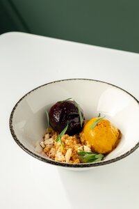 Сорбет из манго и черники