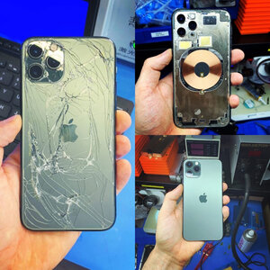 Замена заднего стекла iPhone