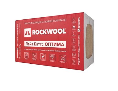 Утеплитель Rockwool лайт баттс оптима