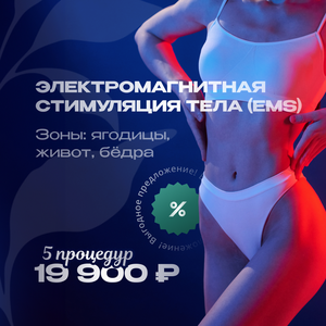 Электромагнитная стимуляция тела (EMS). Зоны на выбор