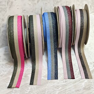 Киперные ленты с люрексом.
