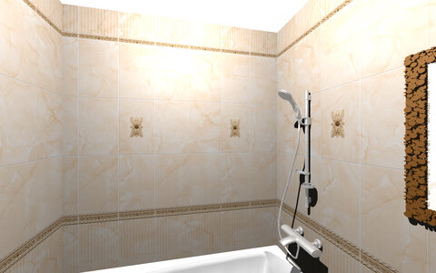 Панель Декор УФ «Марфил беж.» 2,7/0,25 9мм