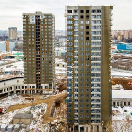 Ход строительства в жилом квартал «LIFE Варшавская» за Январь — Март 2020 года, 2