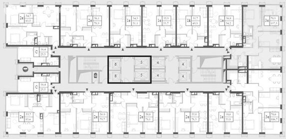 97,6 м², 4-комнатная квартира 42 373 432 ₽ - изображение 31