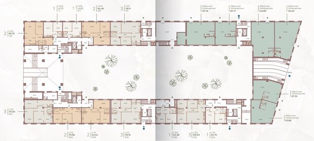 Квартира 54,5 м², 1-комнатная - изображение 1