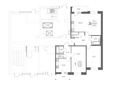 54 м², 1-комнатная квартира 18 000 000 ₽ - изображение 71