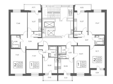 54 м², 1-комнатная квартира 18 000 000 ₽ - изображение 97