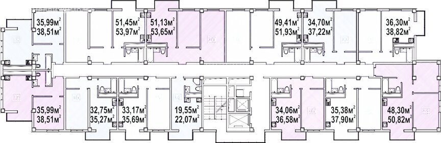 Квартира 50,6 м², 2-комнатная - изображение 1