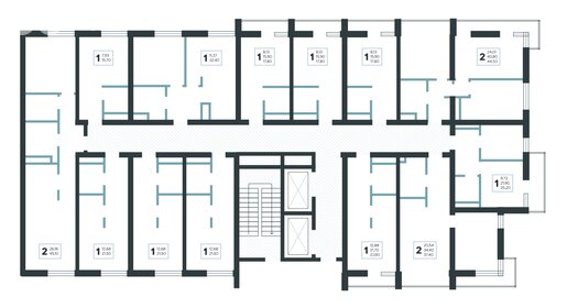 Квартира 28,6 м², 2-комнатная - изображение 3