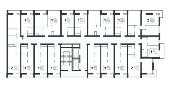 20,5 м², апартаменты-студия 10 086 175 ₽ - изображение 114