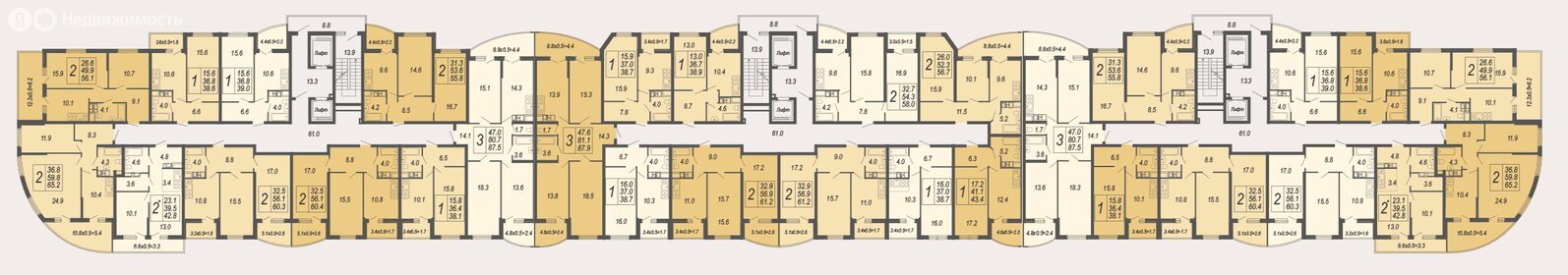 Квартира 41 м², 2-комнатная - изображение 1