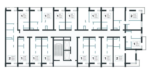 23,7 м², квартира-студия 10 648 896 ₽ - изображение 7