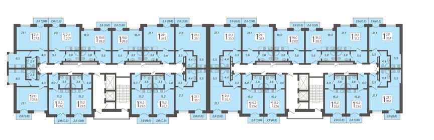 Квартира 39 м², 2-комнатная - изображение 1