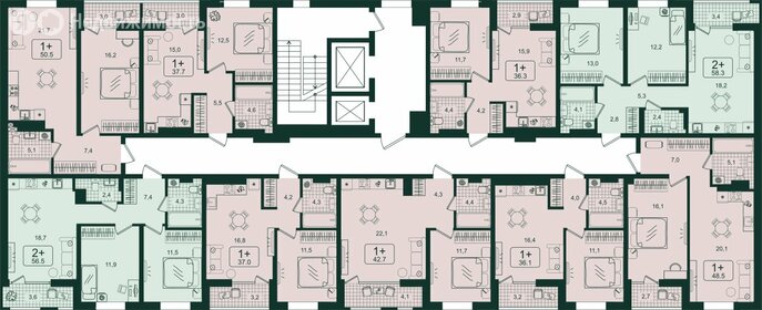 Квартира 36,7 м², 1-комнатная - изображение 2