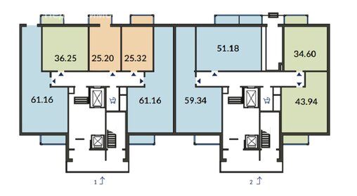 66,1 м², 2-комнатная квартира 10 500 000 ₽ - изображение 90