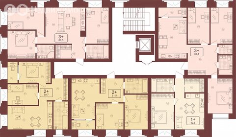 Квартира 64,2 м², 2-комнатная - изображение 2