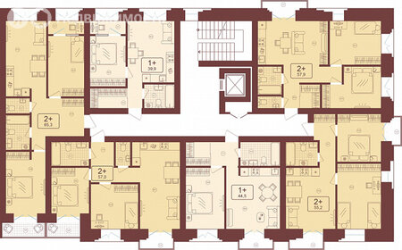 40 м², 1-комнатная квартира 4 490 000 ₽ - изображение 53