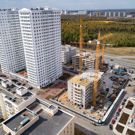 Ход строительства в ЖК «Новоорловский» за Апрель — Июнь 2023 года, 4
