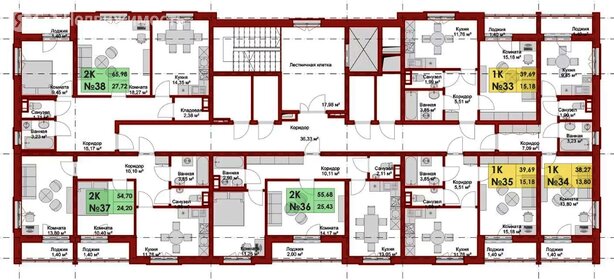 Квартира 38,9 м², 1-комнатная - изображение 1