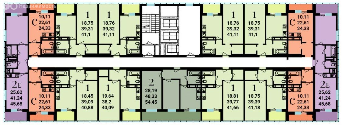 22 м², квартира-студия 4 183 800 ₽ - изображение 25