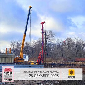 Ход строительства в ЖК «Донской Арбат 2» за Октябрь — Декабрь 2023 года, 2
