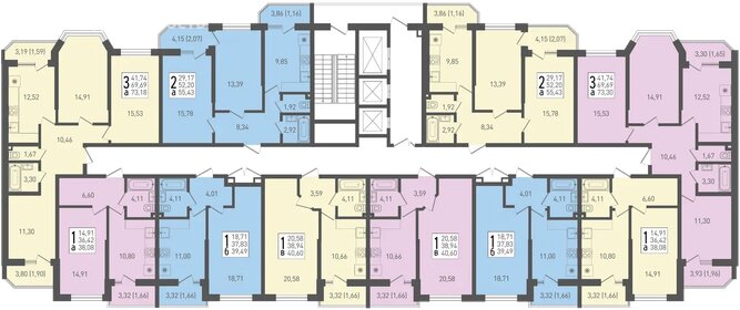 Квартира 41,6 м², 1-комнатная - изображение 2