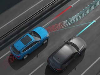 LKAS ассистент сохранения и LCK удержания в центре полосы движения с системой контроля слепых зон BSI