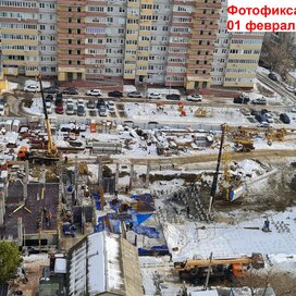 Ход строительства в ЖК «Бух» за Январь — Март 2022 года, 6