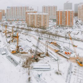 Ход строительства в ЖК Level Мичуринский за Январь — Март 2022 года, 4
