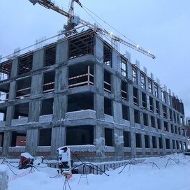 Ход строительства в ЖК «Уникум на Новаторов» за Январь — Март 2022 года, 2