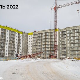 Ход строительства в ЖК «Белые росы» за Январь — Март 2022 года, 2