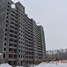 Ход строительства в жилом районе «Родники» за Январь — Март 2022 года, 3