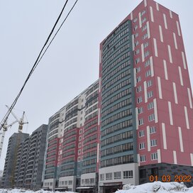 Ход строительства в жилом районе «Родники» за Январь — Март 2022 года, 1
