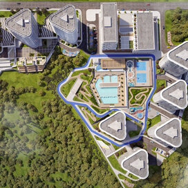 Купить квартиру с бассейном в апарт-комплексе «Крымская Резиденция» в Крыму - изображение 4