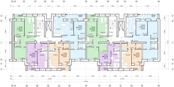 Квартира 42 м², 1-комнатная - изображение 1
