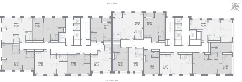 Квартира 59,7 м², 2-комнатная - изображение 2