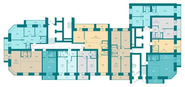 Квартира 43 м², 1-комнатная - изображение 1