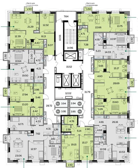 46,4 м², 2-комнатная квартира 9 556 578 ₽ - изображение 16