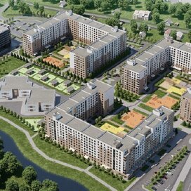 Купить 2-комнатную квартиру с панорамными окнами в квартале «Аквамарин» в Казани - изображение 1