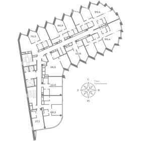 Квартира 99,4 м², 3-комнатные - изображение 2