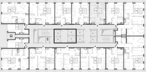 Квартира 79,7 м², 3-комнатная - изображение 2