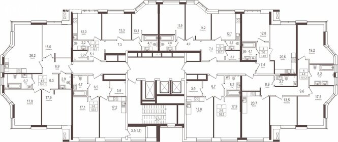 47 м², 1-комнатная квартира 31 800 000 ₽ - изображение 102