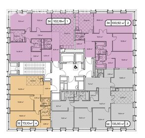 Квартира 72,9 м², 2-комнатная - изображение 2