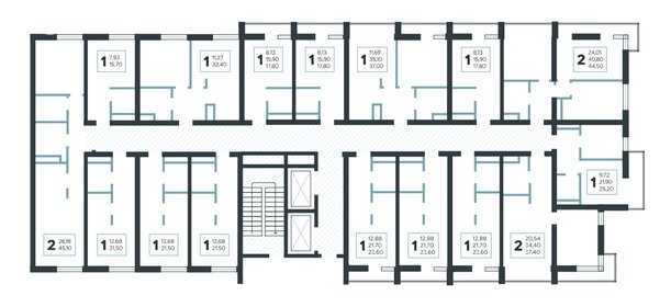 Квартира 45,7 м², 2-комнатная - изображение 2